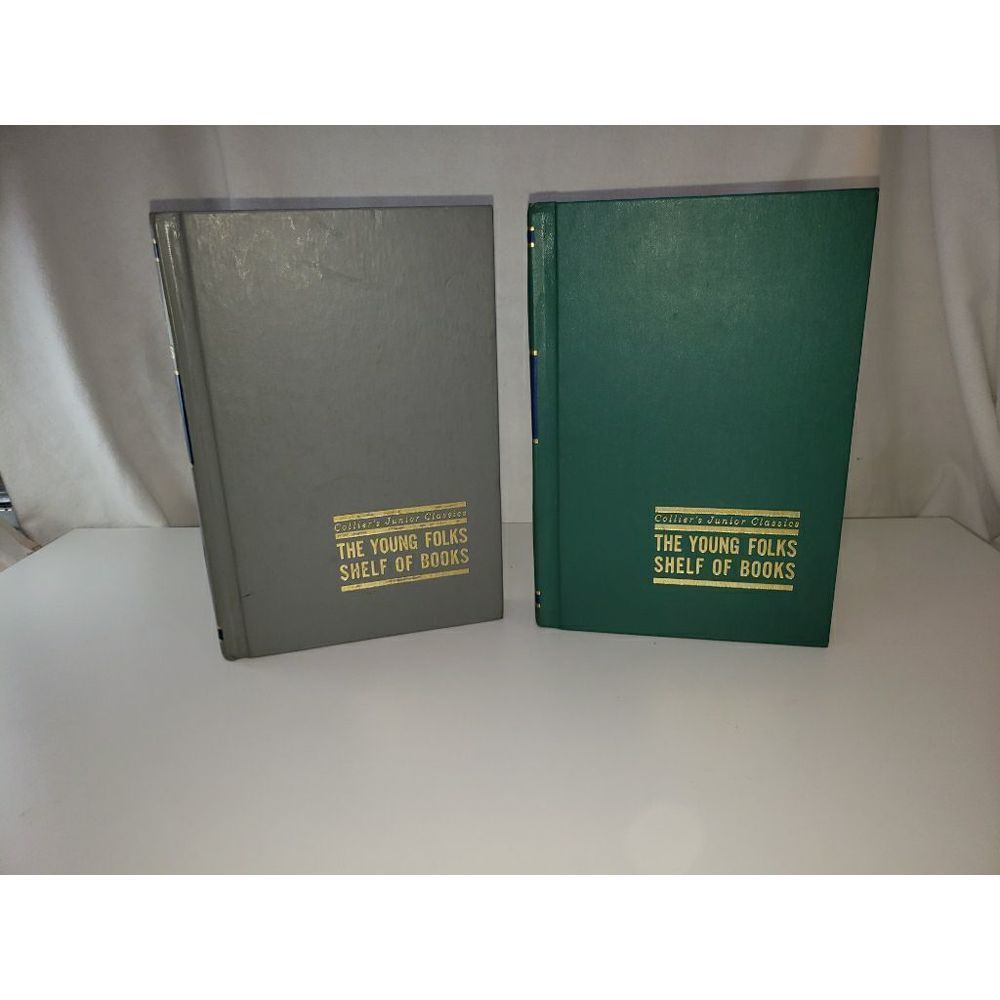 Collier's Junior Classics THE YOUNG FOLKS SHELF OF BOOKS vol 4 & vol 6 from 1962